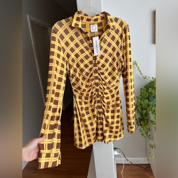 WITH JEAN Andy Mini Dress Cher Size S NWT - Picture 4 of 6